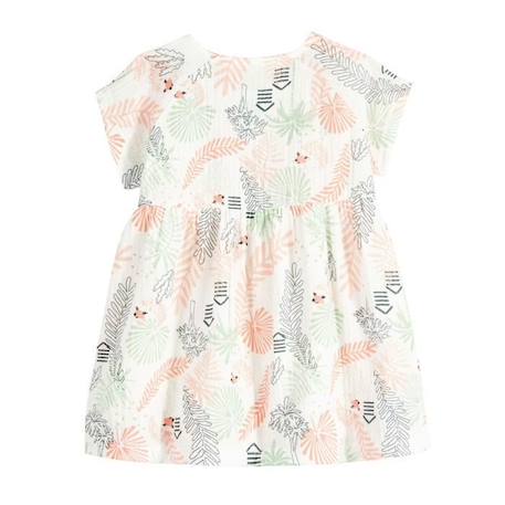 Robe bébé fille en gaze de coton Cilaos BLANC 3 - vertbaudet enfant 