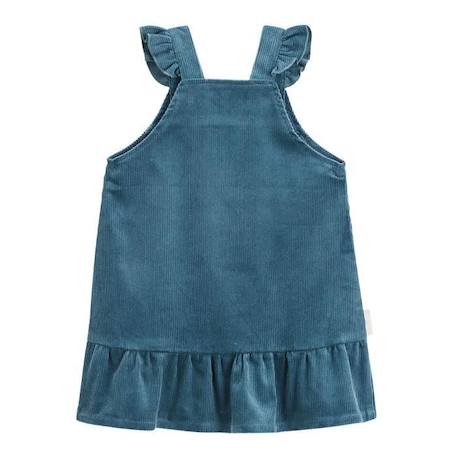 Robe en velours côtelé bébé fille Népal BLEU 2 - vertbaudet enfant 