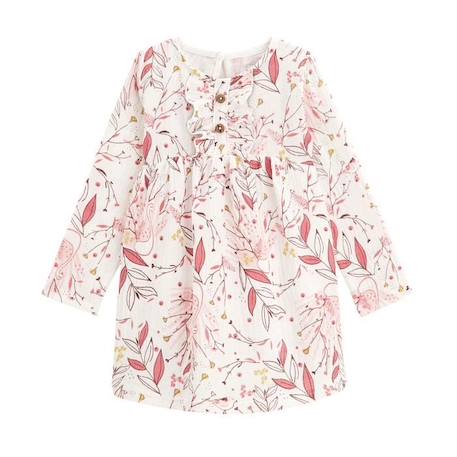 Robe bébé fille en gaze de coton Birdy ROSE 1 - vertbaudet enfant 