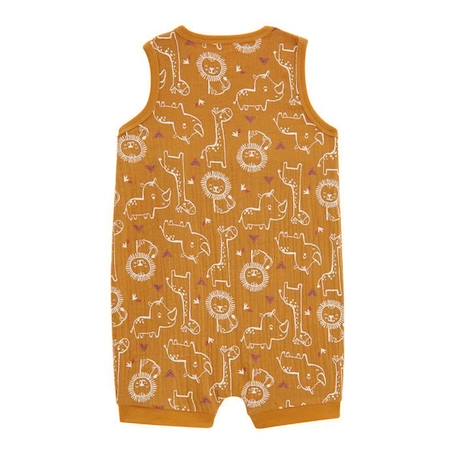 Barboteuse en gaze de coton bébé garçon Little Safari ORANGE 2 - vertbaudet enfant 