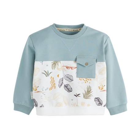 Sweat-shirt garçon Atsou BLEU 1 - vertbaudet enfant 