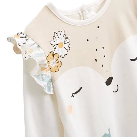 Pyjama bébé 2 pièces écru Capucine BLANC 4 - vertbaudet enfant 