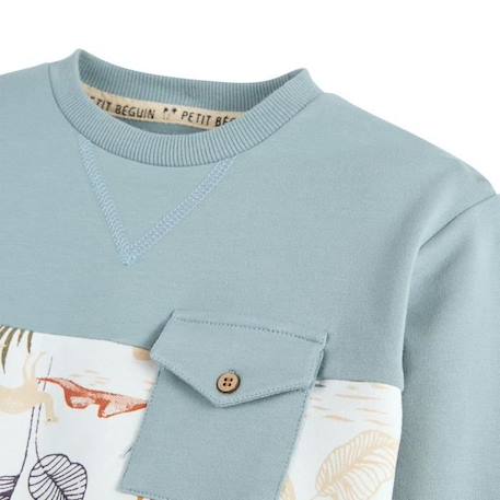 Sweat-shirt garçon Atsou BLEU 4 - vertbaudet enfant 