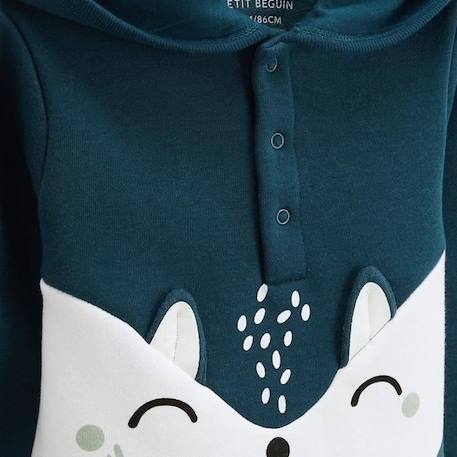 Ensemble en molleton sweat et pantalon bébé garçon Bivouac BLEU 4 - vertbaudet enfant 