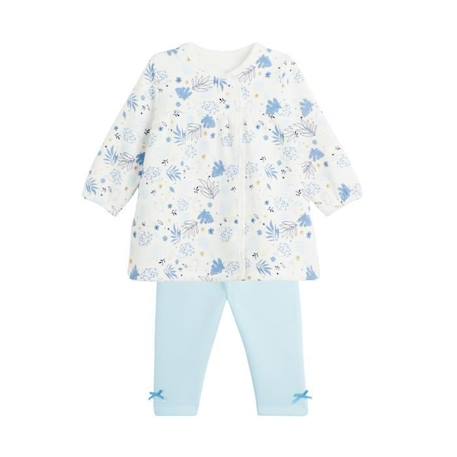 Bébé-Ensemble-Ensemble robe et legging en molleton bébé fille Luna