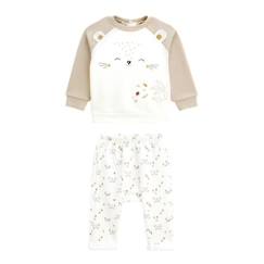 -Ensemble sweat et pantalon bébé mixte Noisette