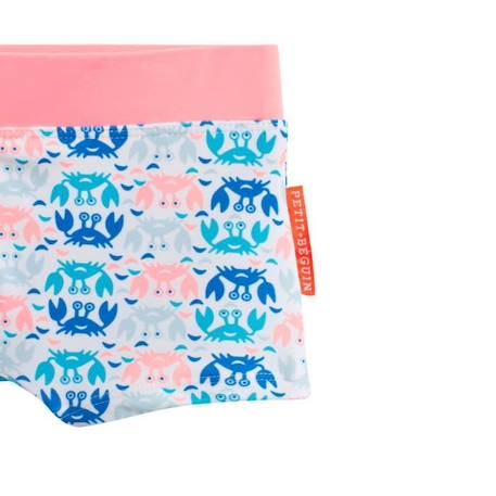 Boxer de bain garçon blanc Clap Clap BLEU 3 - vertbaudet enfant 