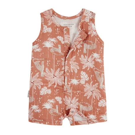 Combishort bébé garçon en gaze de coton Oasis ORANGE 2 - vertbaudet enfant 