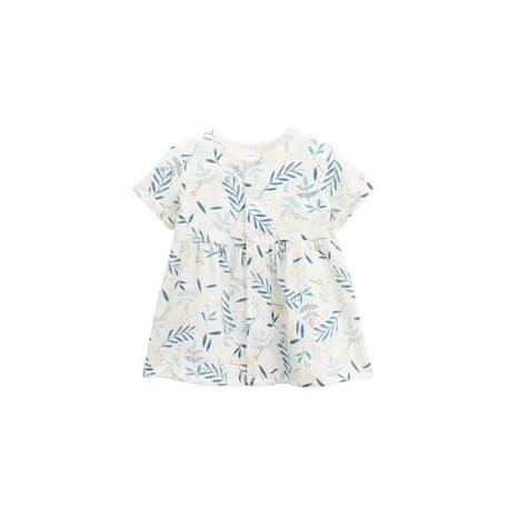 Ensemble robe bébé et bloomer en gaze de coton Iskia BLANC 2 - vertbaudet enfant 