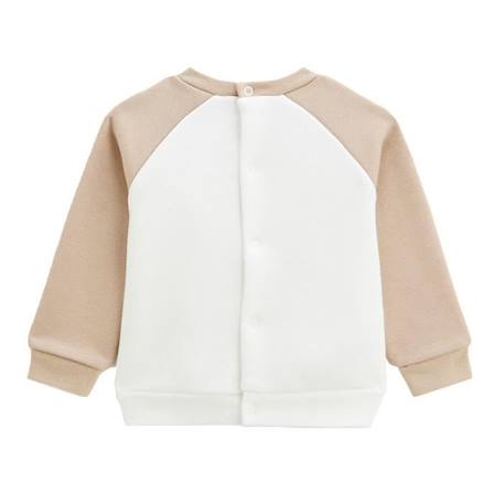 Ensemble sweat et pantalon bébé mixte Noisette BLANC 3 - vertbaudet enfant 