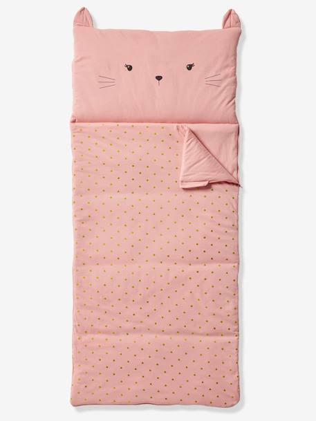 Sac de couchage Chat, avec coton recyclé rose 2 - vertbaudet enfant 