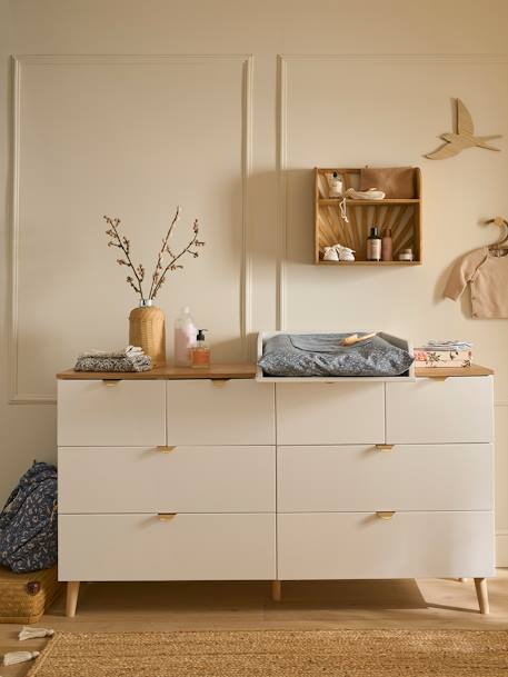 Commode double avec 8 tiroirs blanc 2 - vertbaudet enfant 