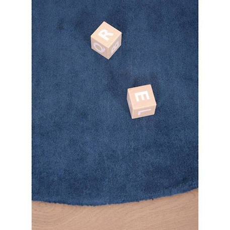 Tapis Coton Demi Lune (bleu Foncé) par Lilipinso - 70 x 140 cm - Bleu - 70 x 140 cm BLEU 3 - vertbaudet enfant 