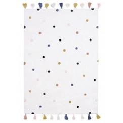 Linge de maison et décoration-Décoration-Tapis Coton Multicolore Pois par Lilipinso - MULTICOLOR - 120 x 170 cm