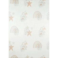 Linge de maison et décoration-Décoration-Tapis-Tapis chambre enfant - Etoiles Happy Crème - Creme - 160 x 230 cm - Nazar Rugs