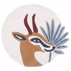 Tapis Coton Gazelle par Lilipinso - MULTICOLOR - Ø. 100 cm  - vertbaudet enfant