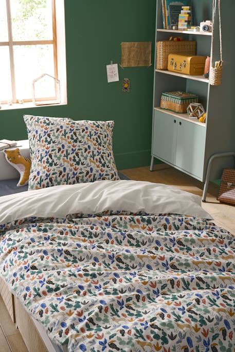 Pack housse de couette + taie d'oreiller MEXICO STORY, avec coton recyclé multicolore 6 - vertbaudet enfant 