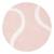 Tapis Coton Tennis Ball par Lilipinso - Rose - Ø. 100 cm ROSE 1 - vertbaudet enfant 