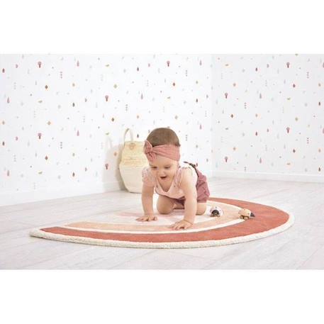 Tapis Coton Arc-en-ciel ( Orange) par Lilipinso - MULTICOLOR - 70 x 120 cm ORANGE 3 - vertbaudet enfant 