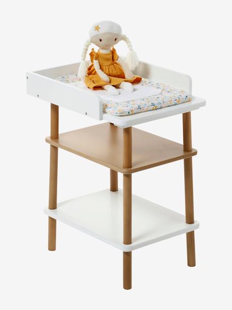 Table à langer poupée en bois FSC® blanc 4 - vertbaudet enfant 