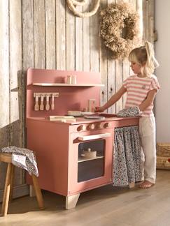 -Cuisinette équipée avec rideau - en bois FSC®