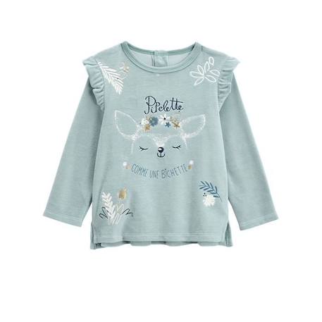 Pyjama bébé 2 pièces en velours Bichette BLEU 2 - vertbaudet enfant 