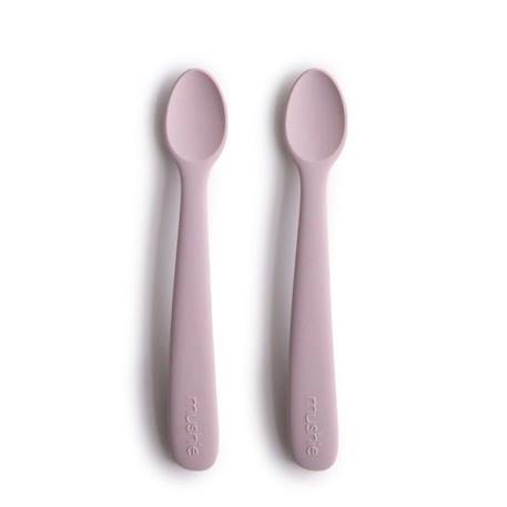 Lot de 2 cuillères silicone rose - Apprentissage repas - Mushie ROSE 1 - vertbaudet enfant 