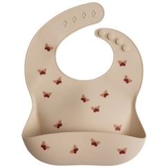 Puériculture-Repas-Bavoir silicone Motifs Papillon - Repas bébé et enfant - Mushie