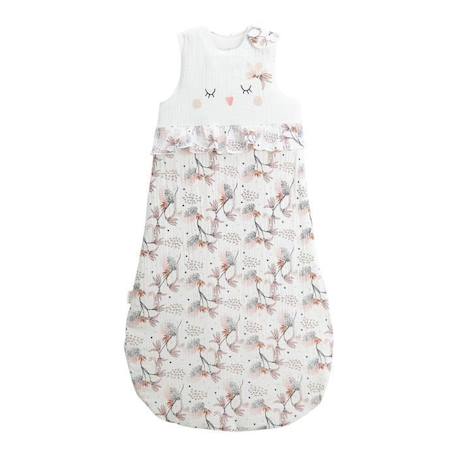 Gigoteuse TOG 2 en gaze de coton Exotic Bird BLANC 1 - vertbaudet enfant 