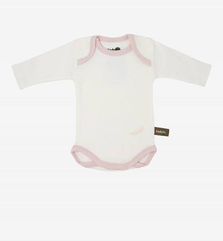 Body manches longues en Coton Bio à motifs plumes (lot de 3) BLEU+ROSE 9 - vertbaudet enfant 