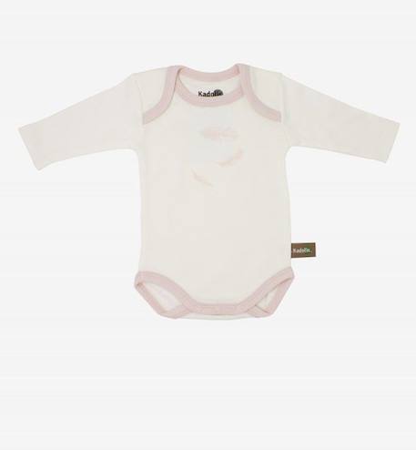 Body manches longues en Coton Bio à motifs plumes (lot de 3) BLEU+ROSE 8 - vertbaudet enfant 