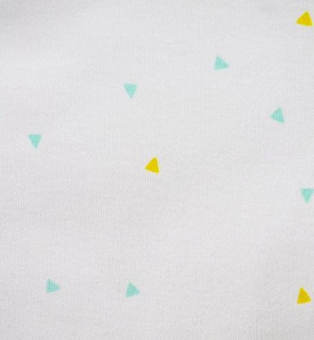 Pyjama bébé été Jersey Coton Bio motifs triangles (9 mois) BLANC 4 - vertbaudet enfant 