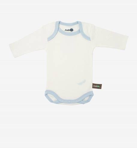 Body manches longues en Coton Bio à motifs plumes (lot de 3) BLEU+ROSE 5 - vertbaudet enfant 