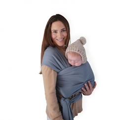 Echarpe de portage porte-bébé Mushie bleu  - vertbaudet enfant