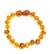 Bracelet d’ambre bébé perles rondes miel avec fermoir sécurité JAUNE 1 - vertbaudet enfant 