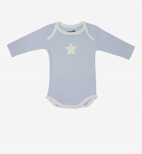 Body manches longues en Coton Bio à motifs étoiles (lot de 3) BLEU+GRIS 2 - vertbaudet enfant 