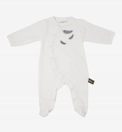 Pyjama bébé en Coton Bio à motifs plumes colorées  - vertbaudet enfant