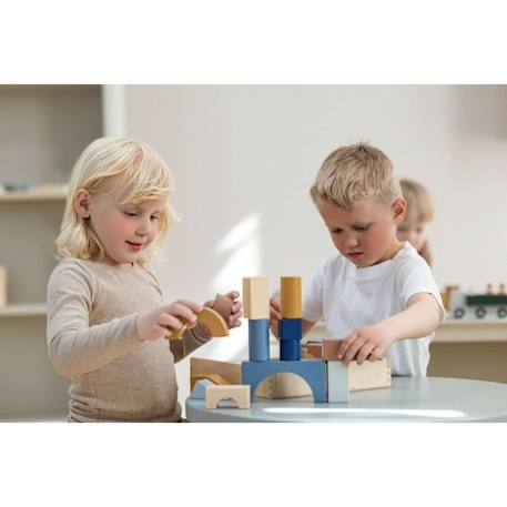 Cubes en bois colorés Flexa BEIGE 3 - vertbaudet enfant 