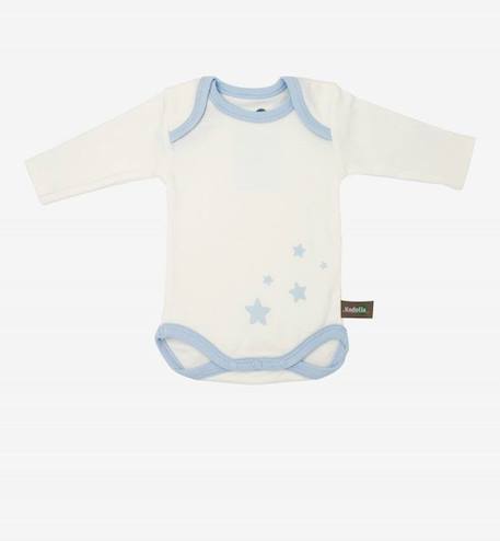 Body manches longues en Coton Bio à motifs étoiles (lot de 3) BLEU+GRIS 3 - vertbaudet enfant 