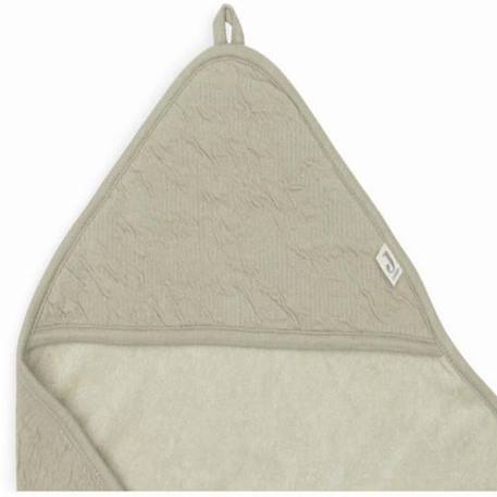 Cape de bain bébé coton 75x75cm Soft Waves Vert Olive VERT 4 - vertbaudet enfant 