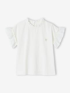 -Blouse bi-matère fille