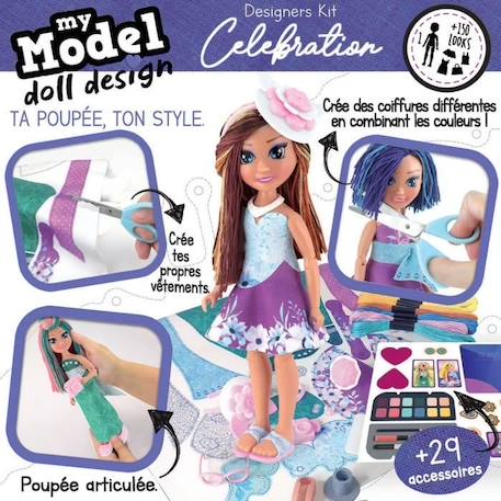 Jeu de mode - EDUCA - My Model - Doll Design - Celebrations BLANC 3 - vertbaudet enfant 