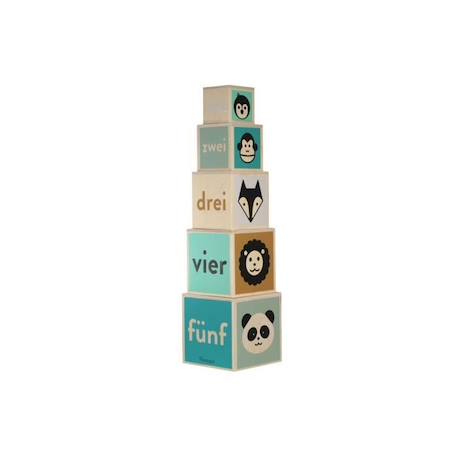 Grands cubes animaux chiffres BLEU 1 - vertbaudet enfant 