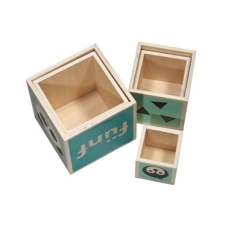 Grands cubes animaux chiffres BLEU 4 - vertbaudet enfant 