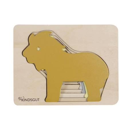 Jeu d'éveil - Puzzle lion MARRON 1 - vertbaudet enfant 