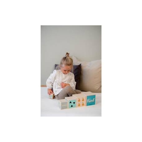 Grands cubes animaux chiffres BLEU 3 - vertbaudet enfant 