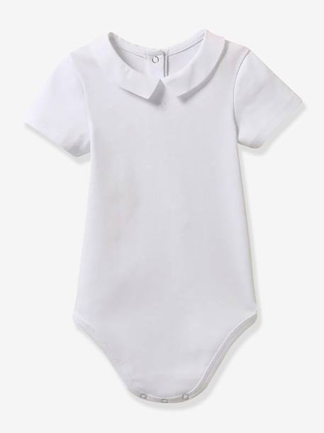 Body col ottoman bébé - coton bio CYRILLUS blanc 1 - vertbaudet enfant 