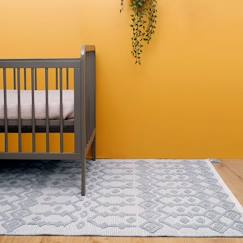 -Tapis enfant coton tissé main BLONDER GRIS - Nattiot