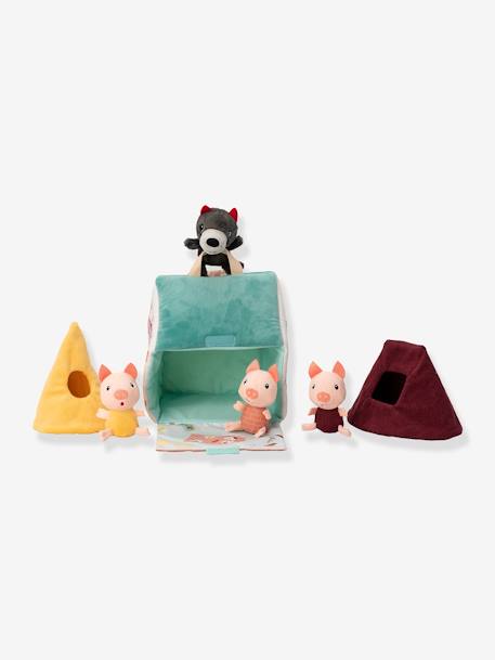 Maison du loup et des 3 petits cochons LILLIPUTIENS multicolore 4 - vertbaudet enfant 