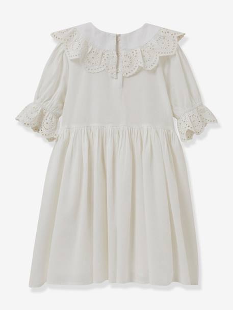 Robe de cérémonie Adeline fille CYRILLUS blanc 2 - vertbaudet enfant 